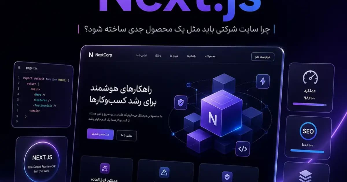 طراحی سایت حرفه‌ ای با Next.js ؛ چرا سایت باید مثل محصول ساخته شود؟